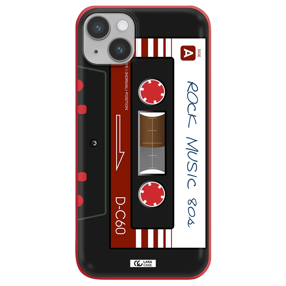 Ruck Music Cassette Apple iPhone 14 plus Silicone Imperial Red Case