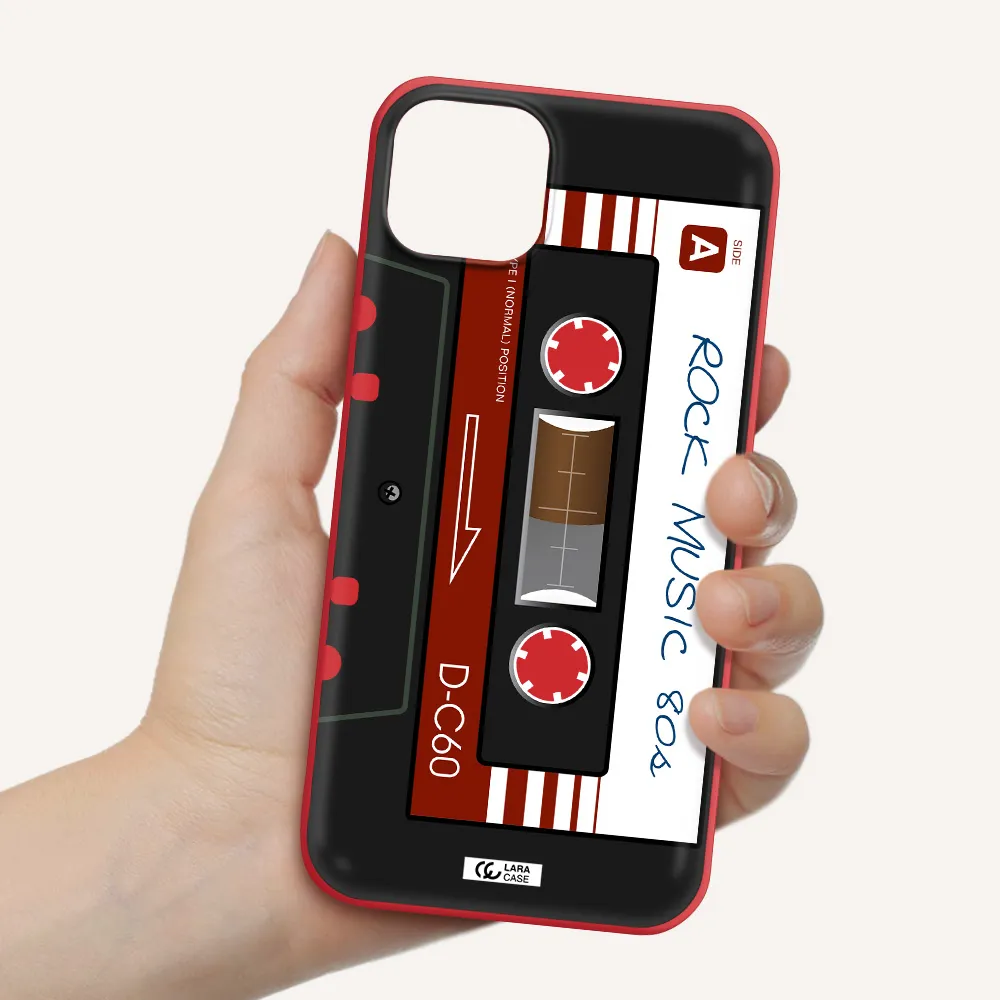 Ruck Music Cassette Apple iPhone 14 plus Silicone Imperial Red Case