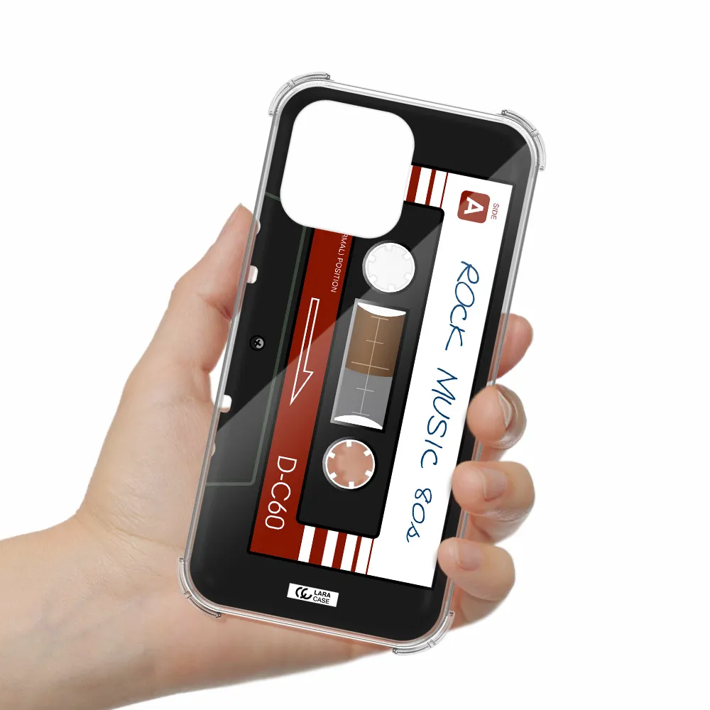 Ruck Music Cassette Apple iPhone 14 pro max Clear PC Case