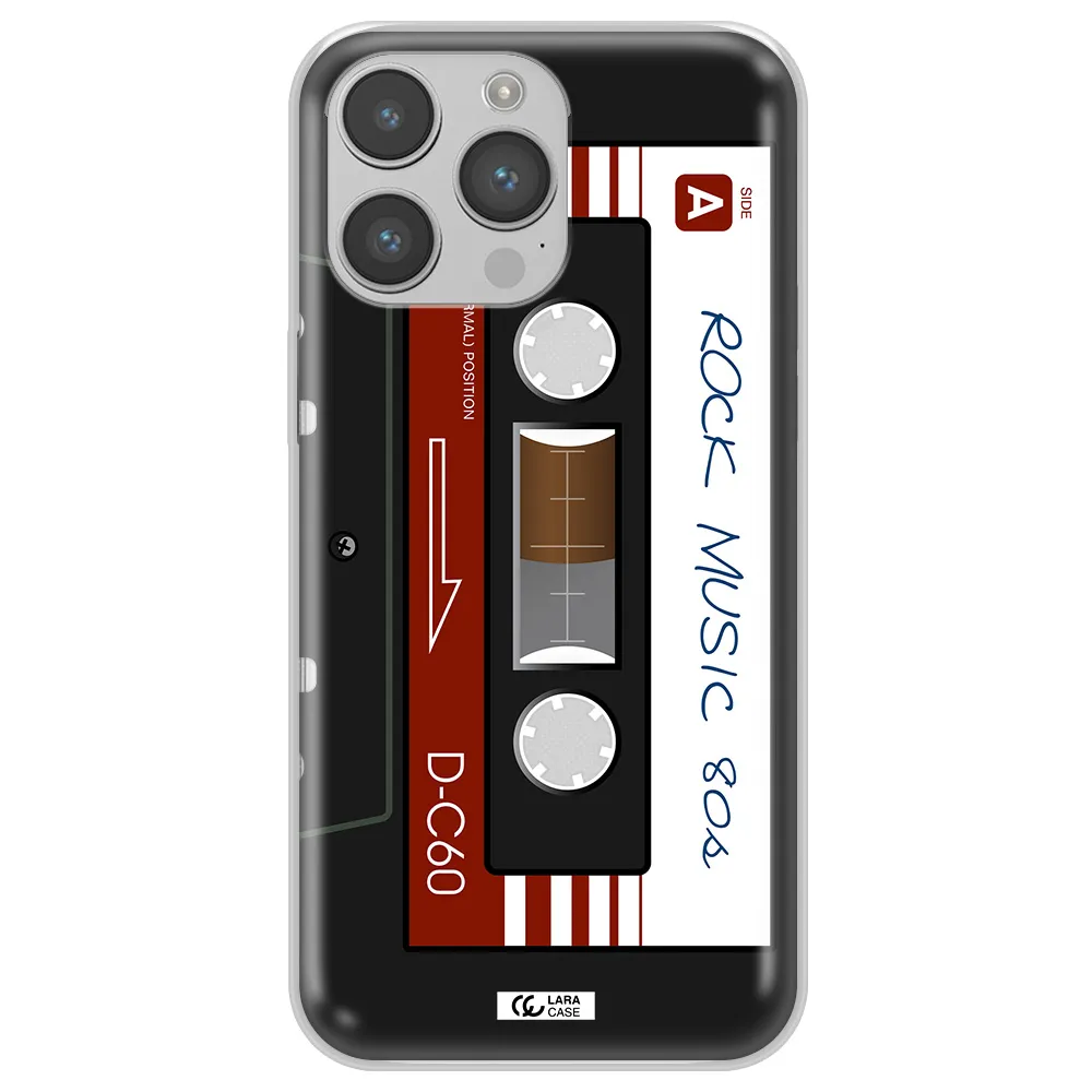 Ruck Music Cassette Apple iPhone 14 pro max Clear TPU Case