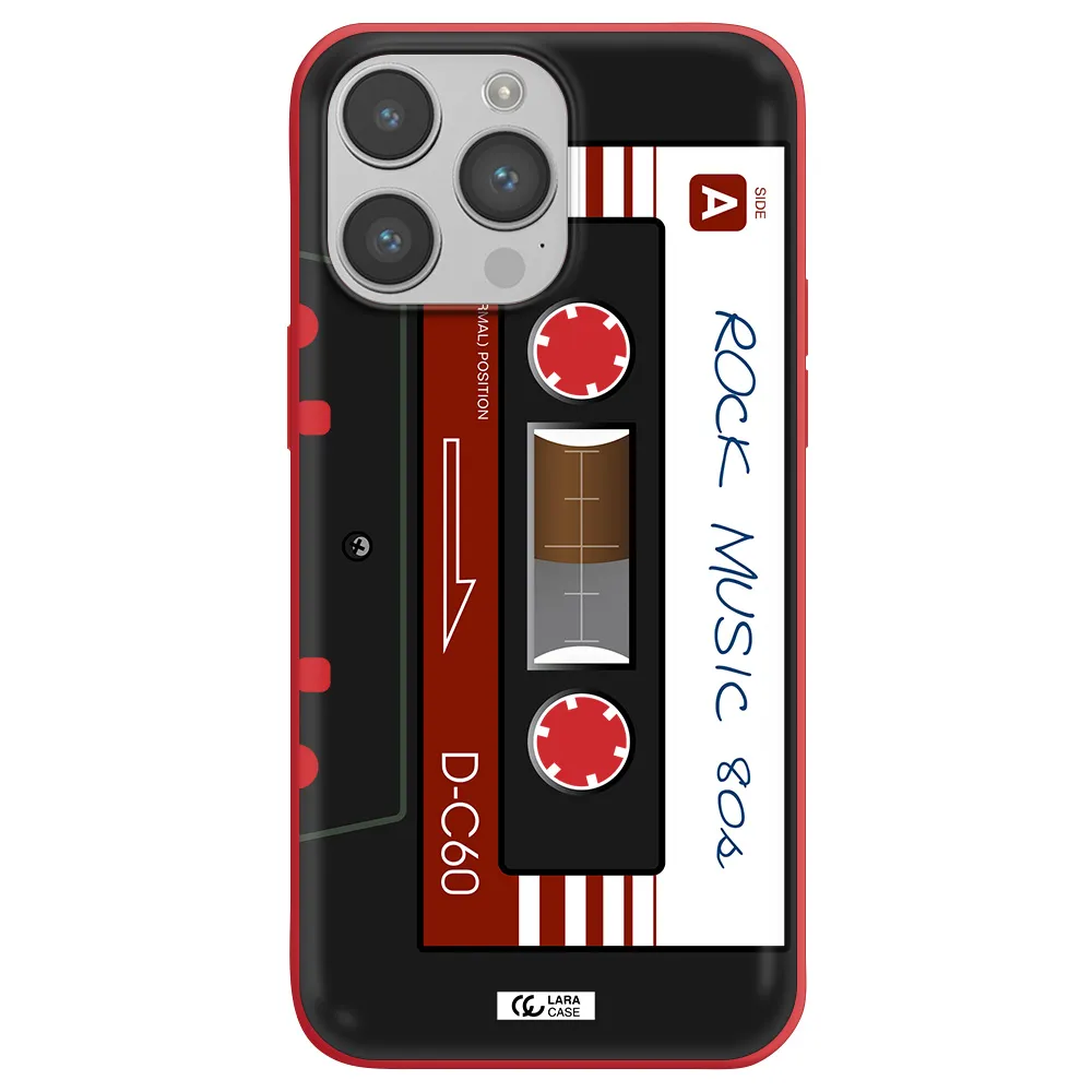 Ruck Music Cassette Apple iPhone 14 pro Silicone Imperial Red Case