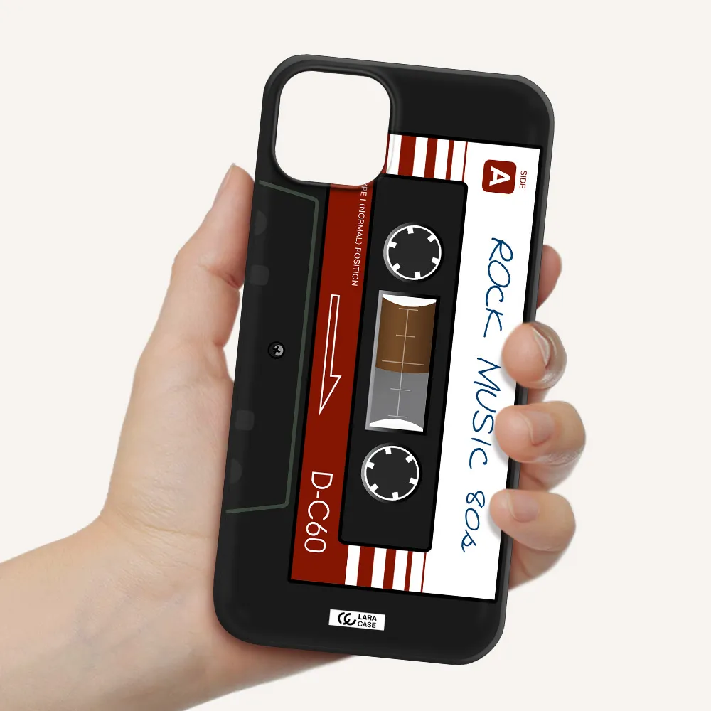 Ruck Music Cassette Apple iPhone 14 Silicone black Case