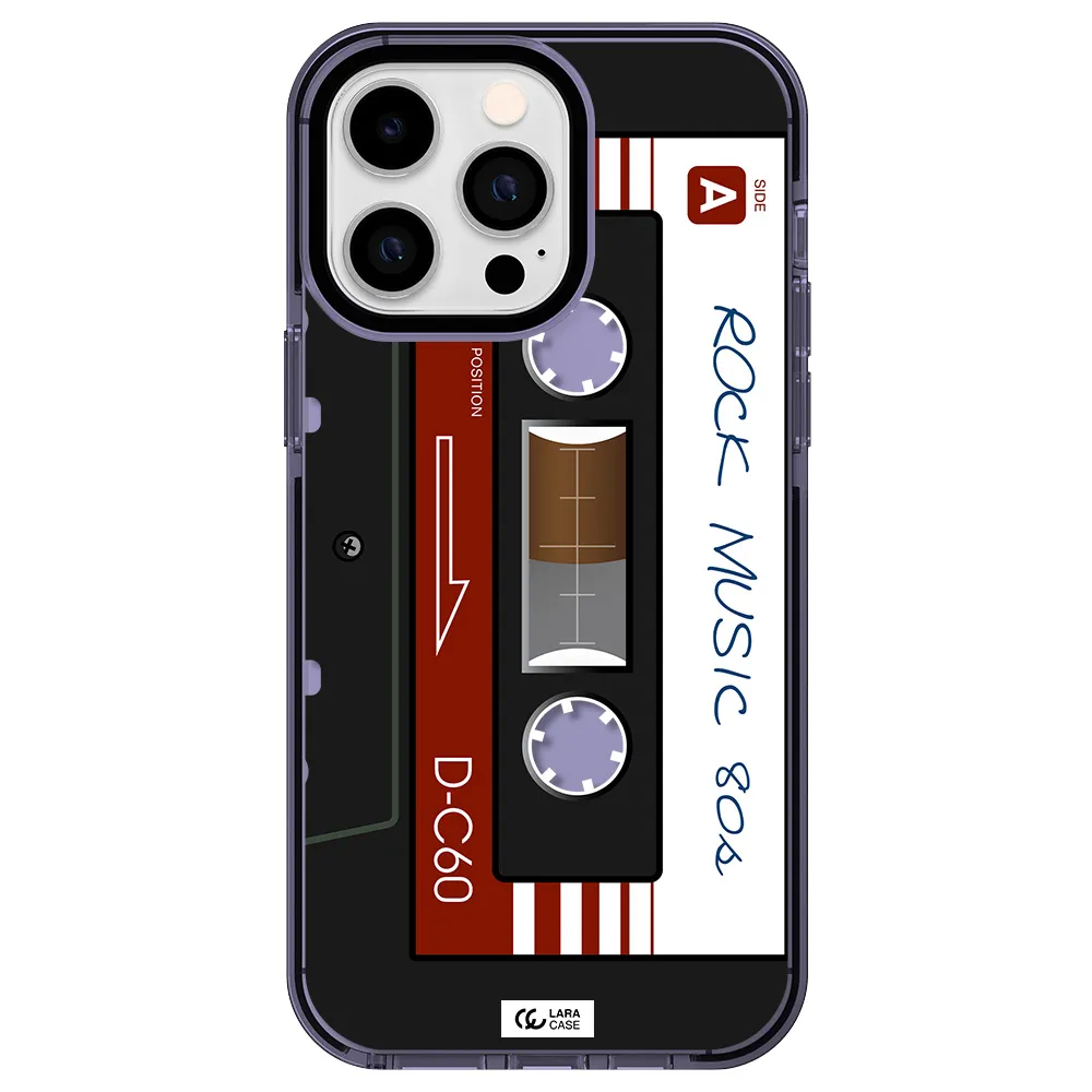 Ruck Music Cassette Apple iPhone 15 Pro impact Lilac Case