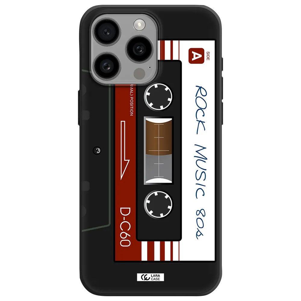 Ruck Music Cassette Apple Iphone 15 Pro max Silicone black Case