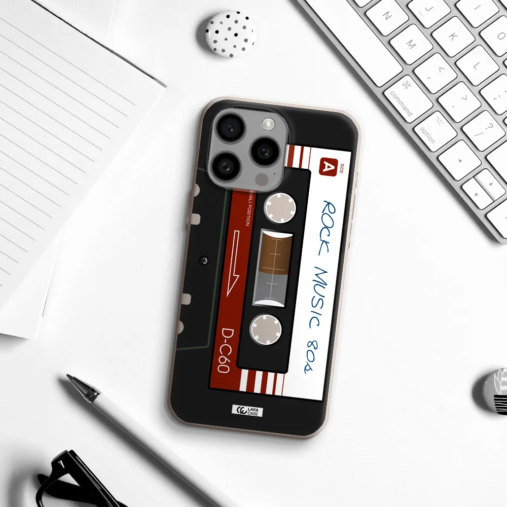 Ruck Music Cassette Apple Iphone 15 Pro max Silicone Stone Case