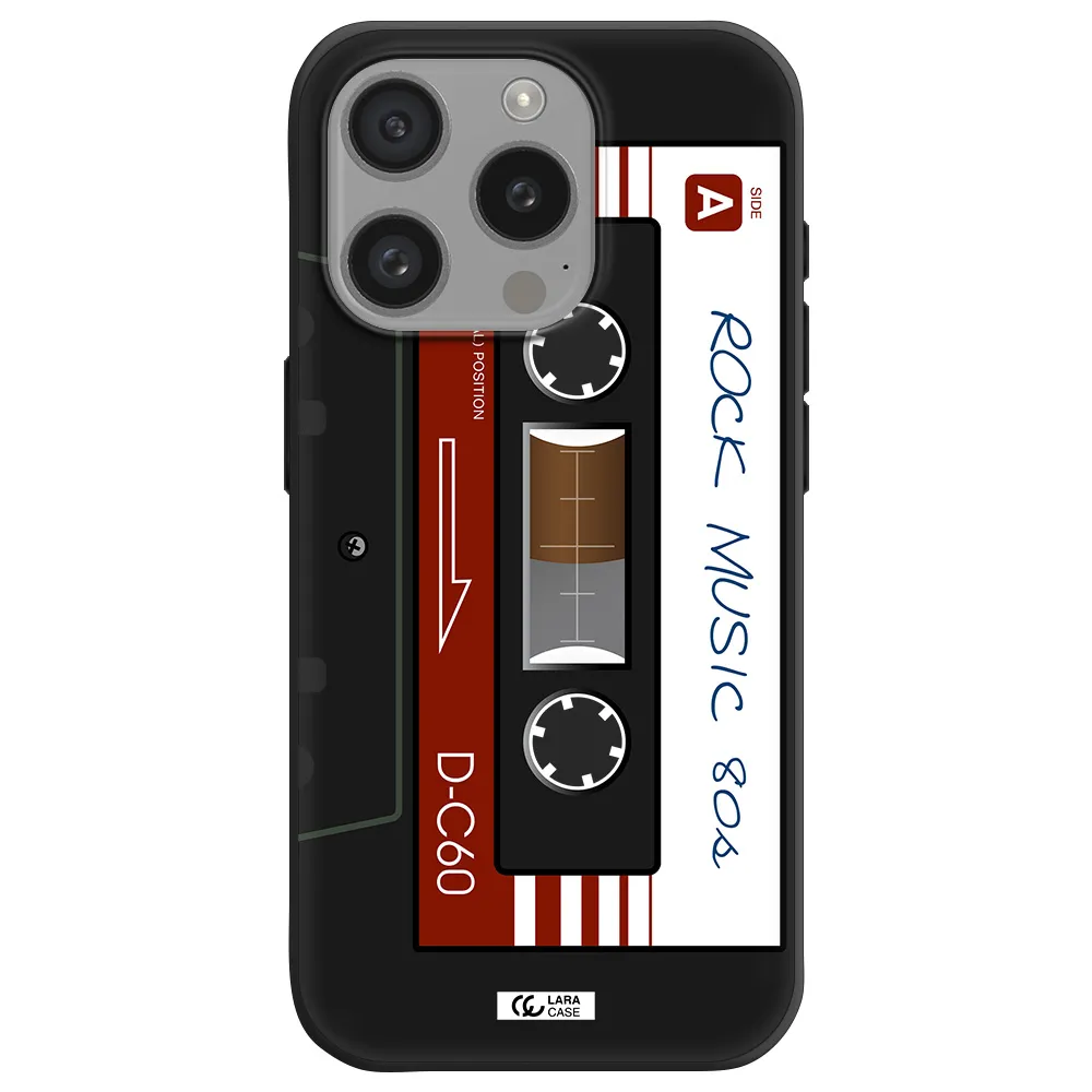 Ruck Music Cassette Apple Iphone 15 Pro Silicone Black Case