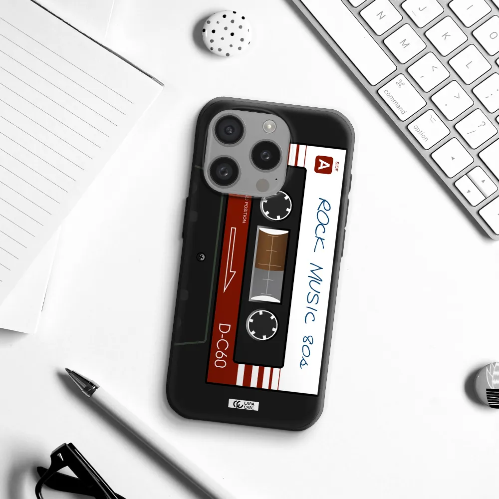 Ruck Music Cassette Apple Iphone 15 Pro Silicone Black Case