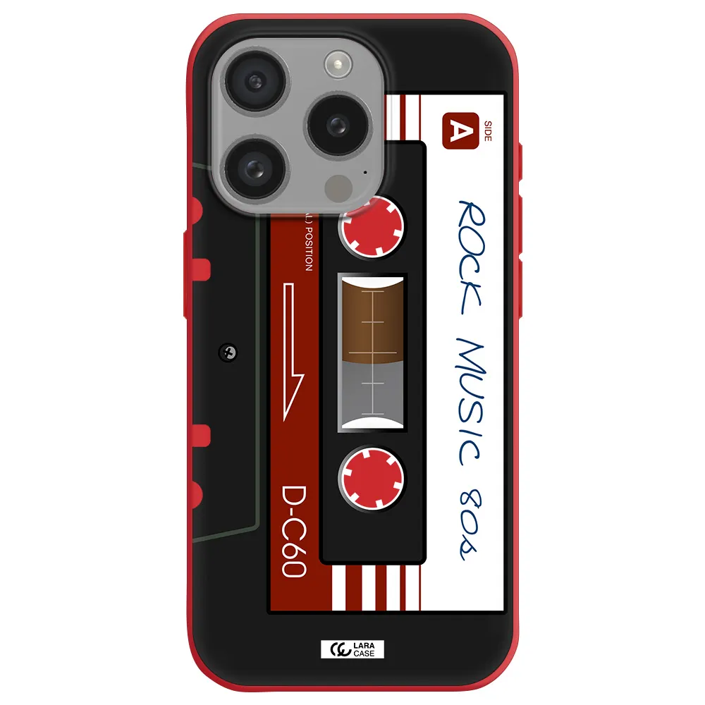 Ruck Music Cassette Apple Iphone 15 Pro Silicone Imperial Red Case