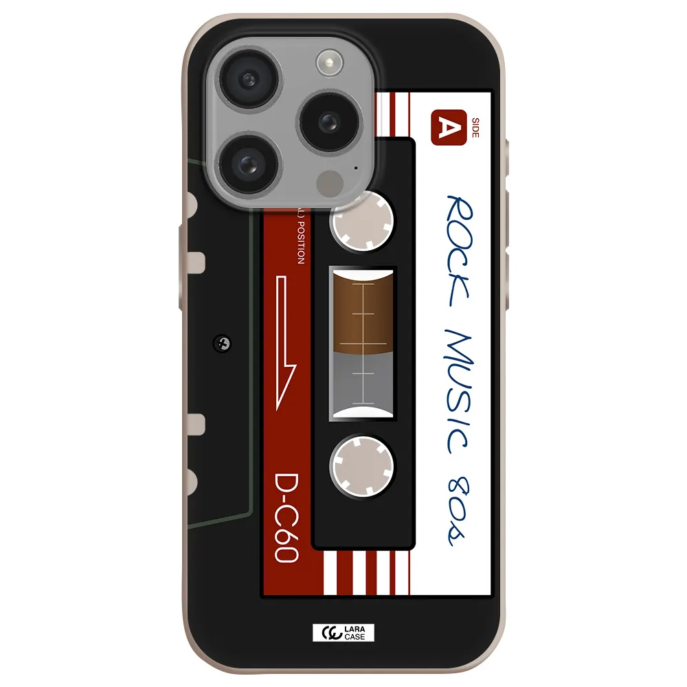 Ruck Music Cassette Apple Iphone 15 Pro Silicone Stone Case