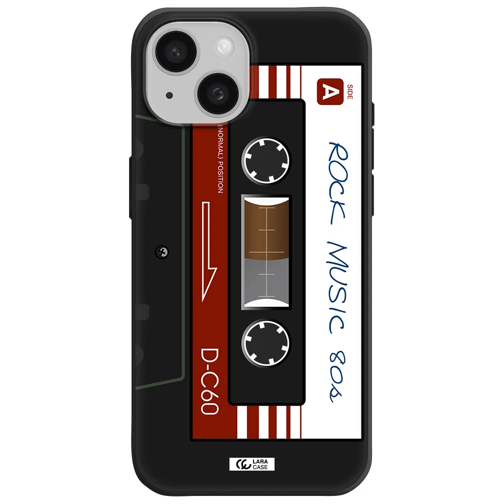 Ruck Music Cassette Apple iPhone 15 Silicone black Case