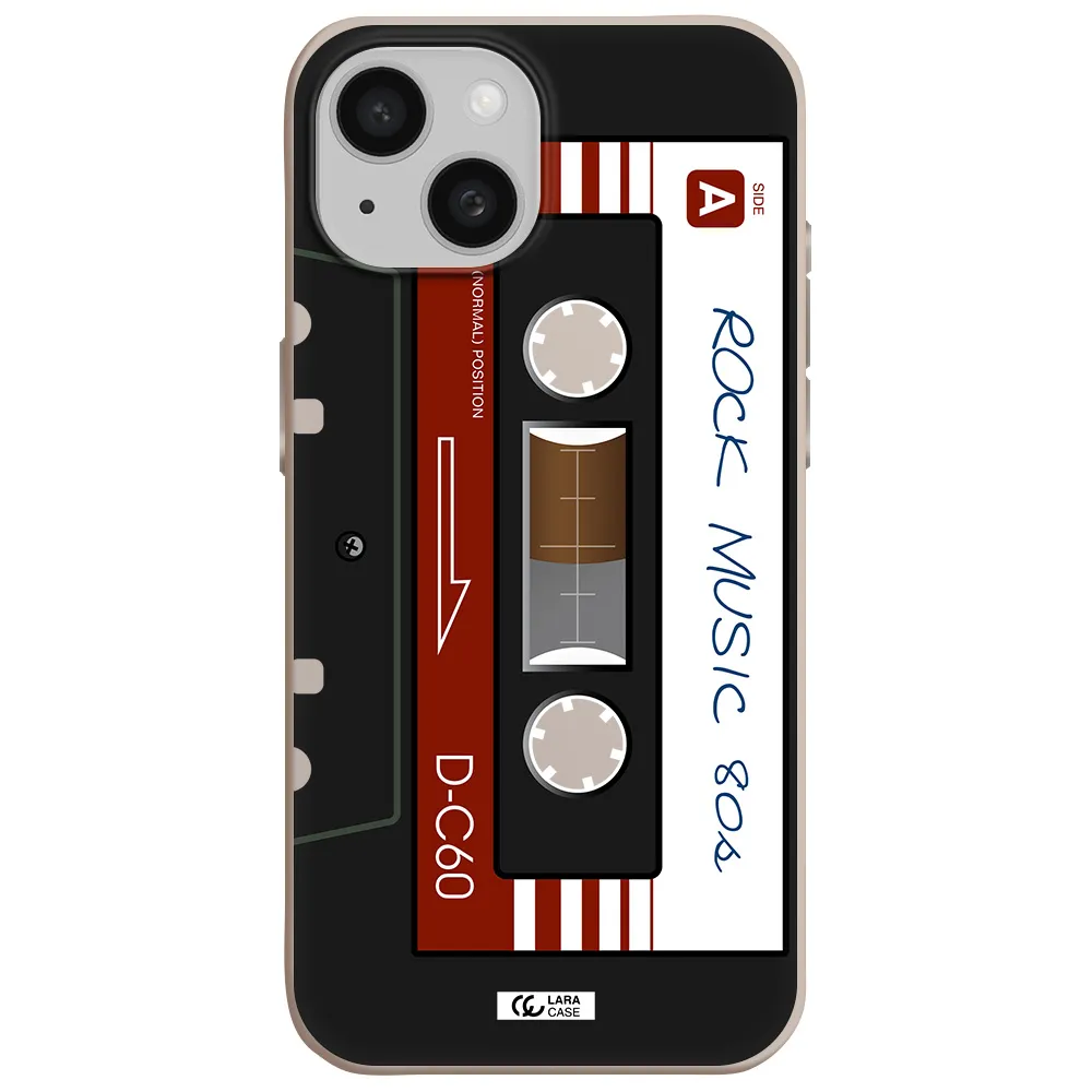 Ruck Music Cassette Apple iPhone 15 Silicone Stone Case