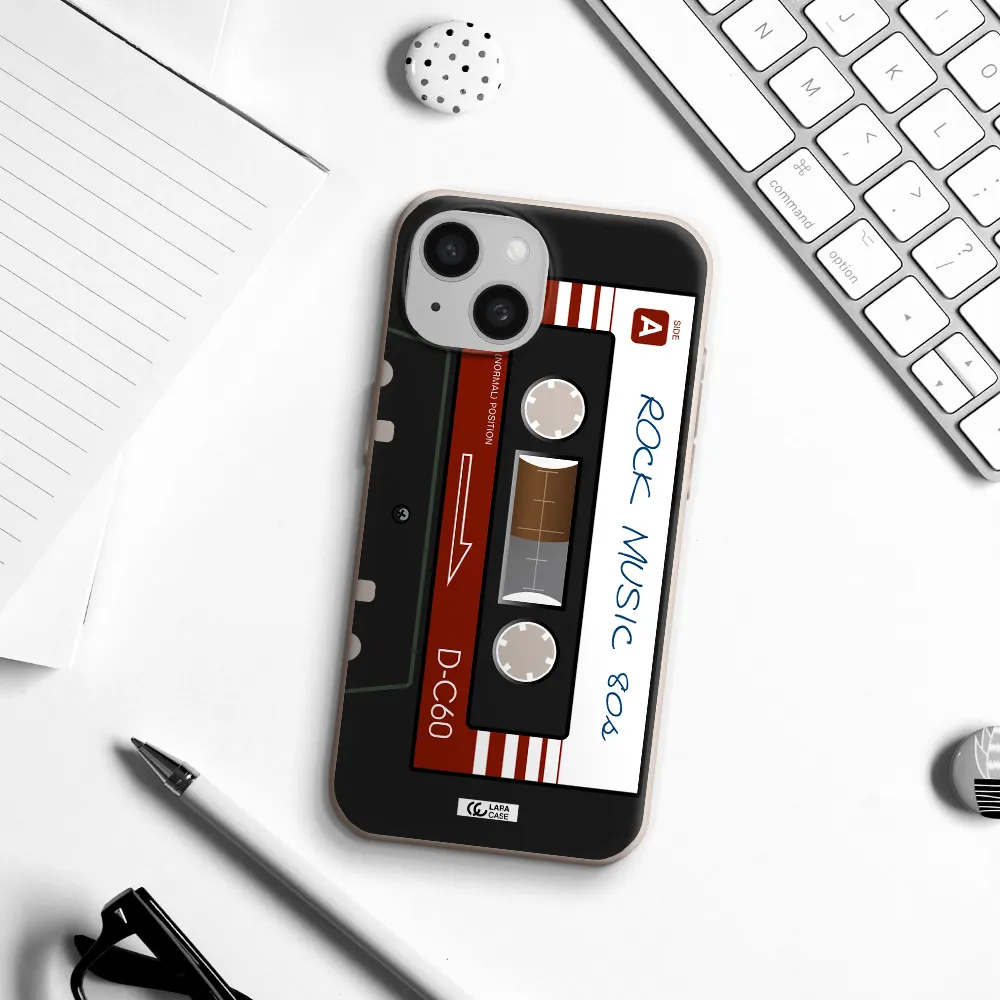 Ruck Music Cassette Apple iPhone 15 Silicone Stone Case