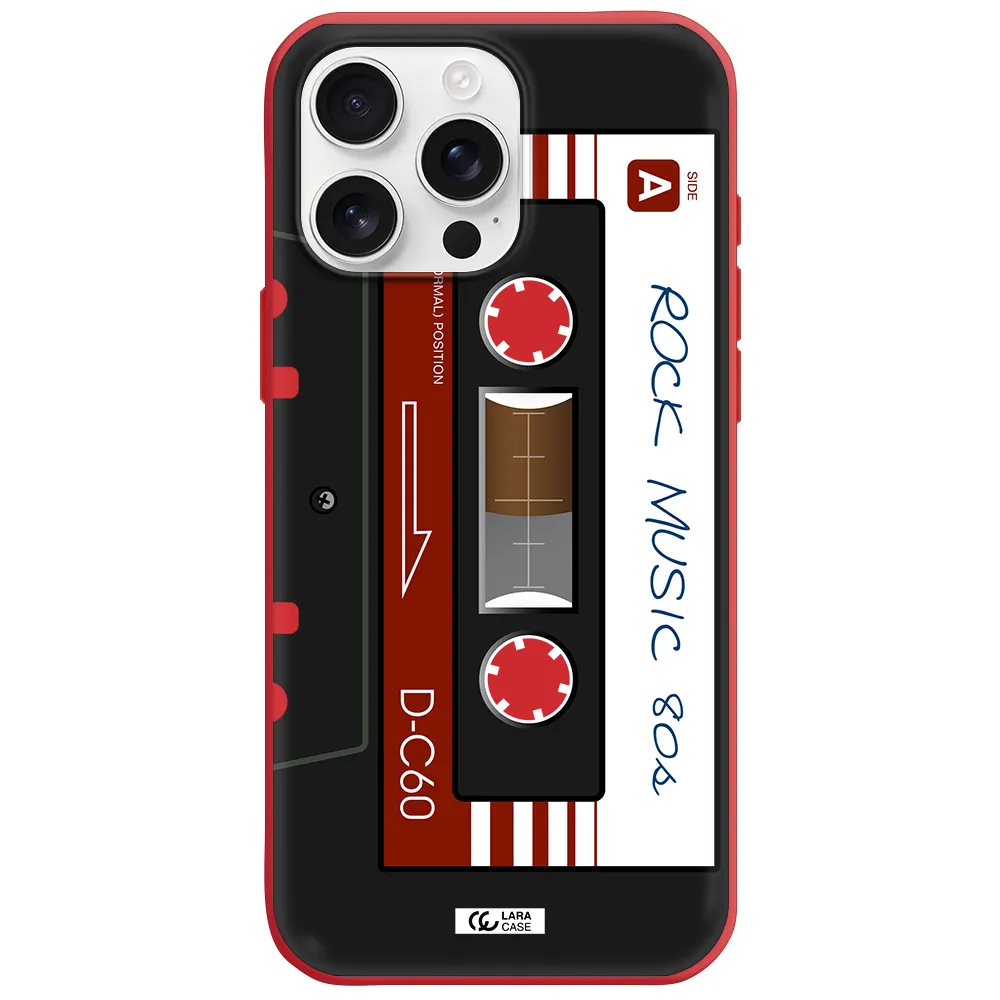 Ruck Music Cassette Apple Iphone 16 Pro Max Silicone Imperial Red Case