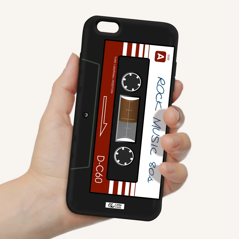 Ruck Music Cassette Apple iPhone 6 plus Silicone black Case