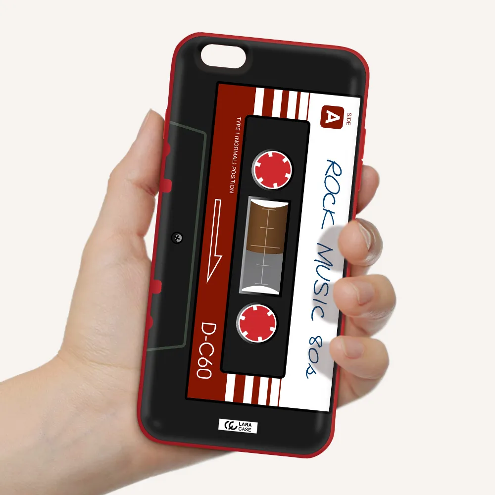 Ruck Music Cassette Apple iPhone 6 plus Silicone Imperial Red Case