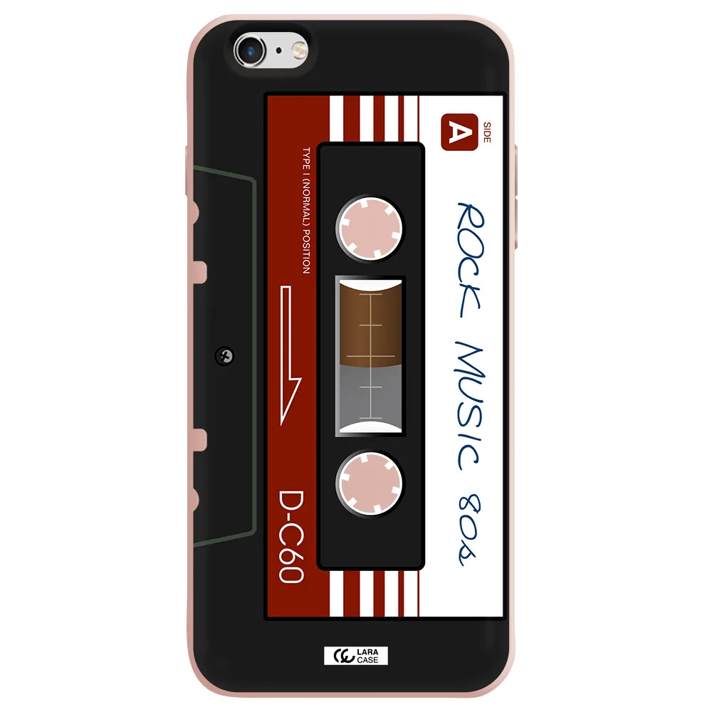 Ruck Music Cassette Apple iPhone 6 plus Silicone pastel pink Case