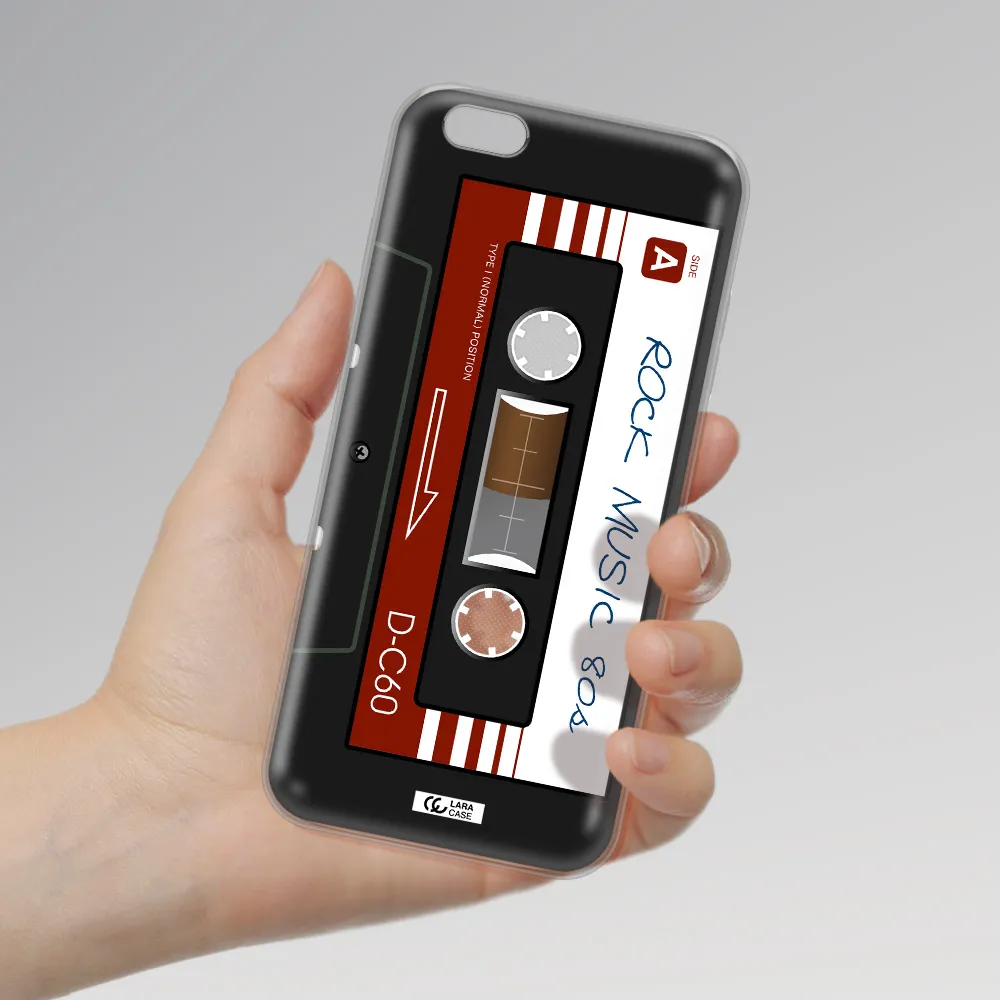 Ruck Music Cassette Apple iPhone 6 s plus Clear TPU Case