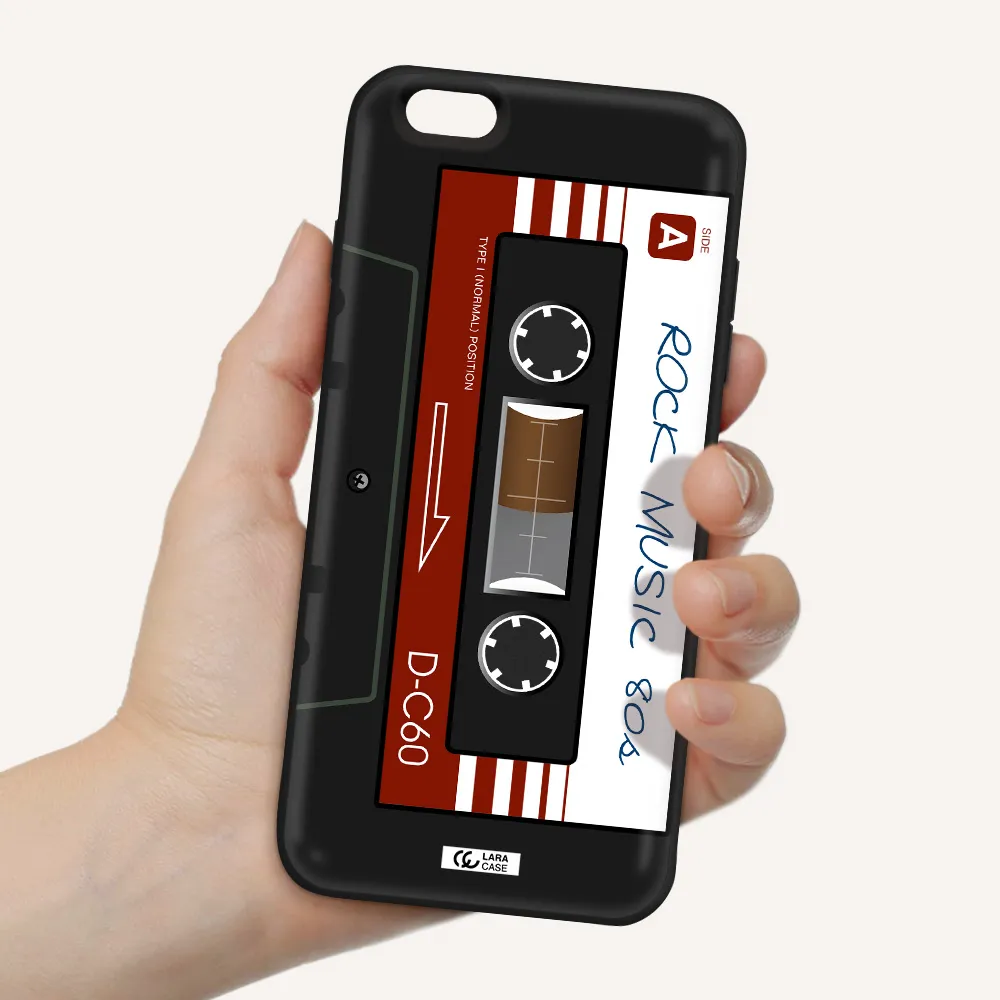 Ruck Music Cassette Apple iPhone 6 s plus Silicone black Case