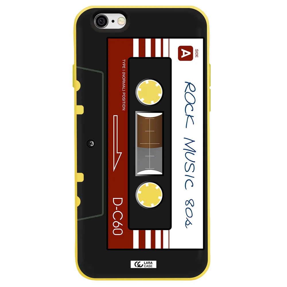 Ruck Music Cassette Apple iPhone 6 Silicone canary yellow Case