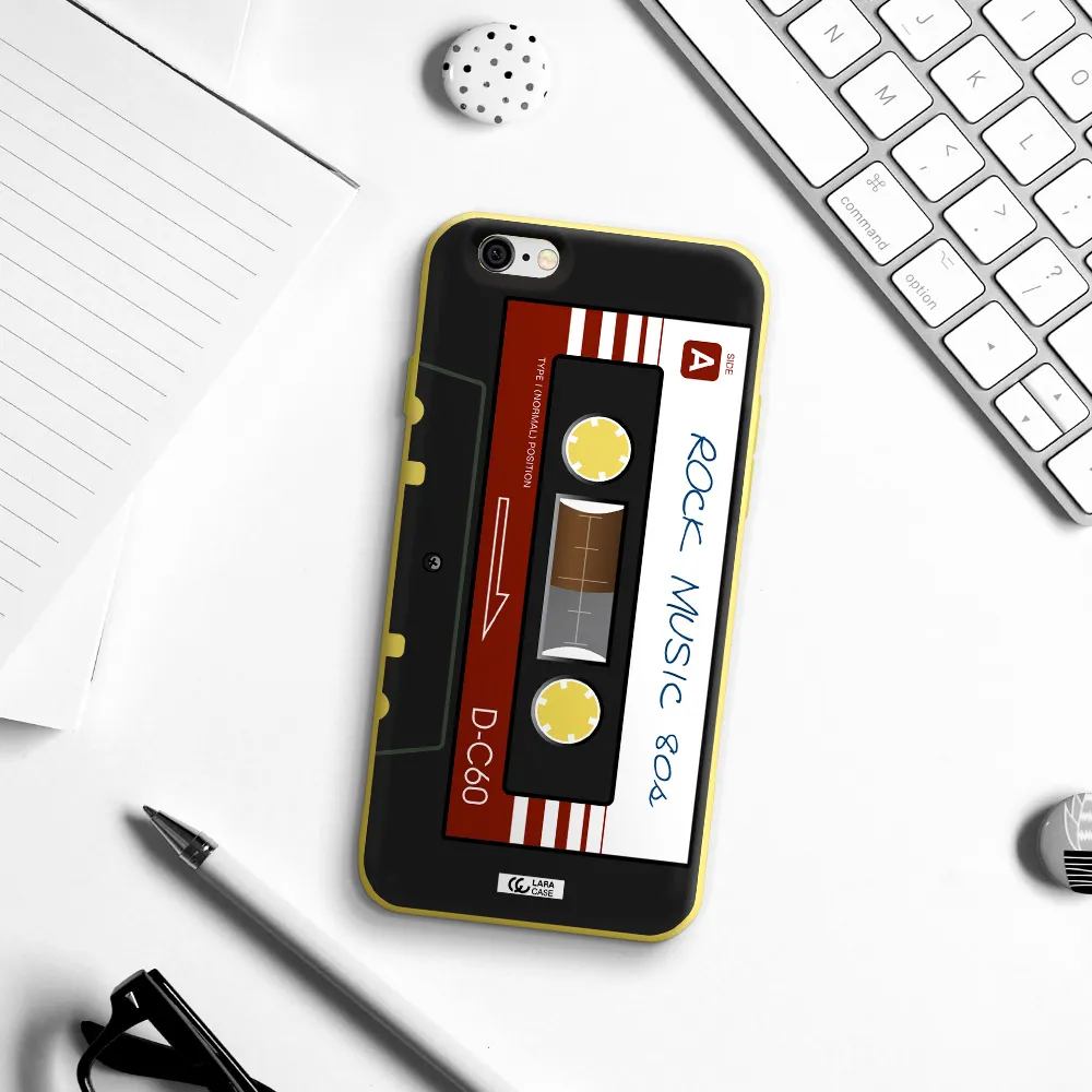 Ruck Music Cassette Apple iPhone 6 Silicone canary yellow Case