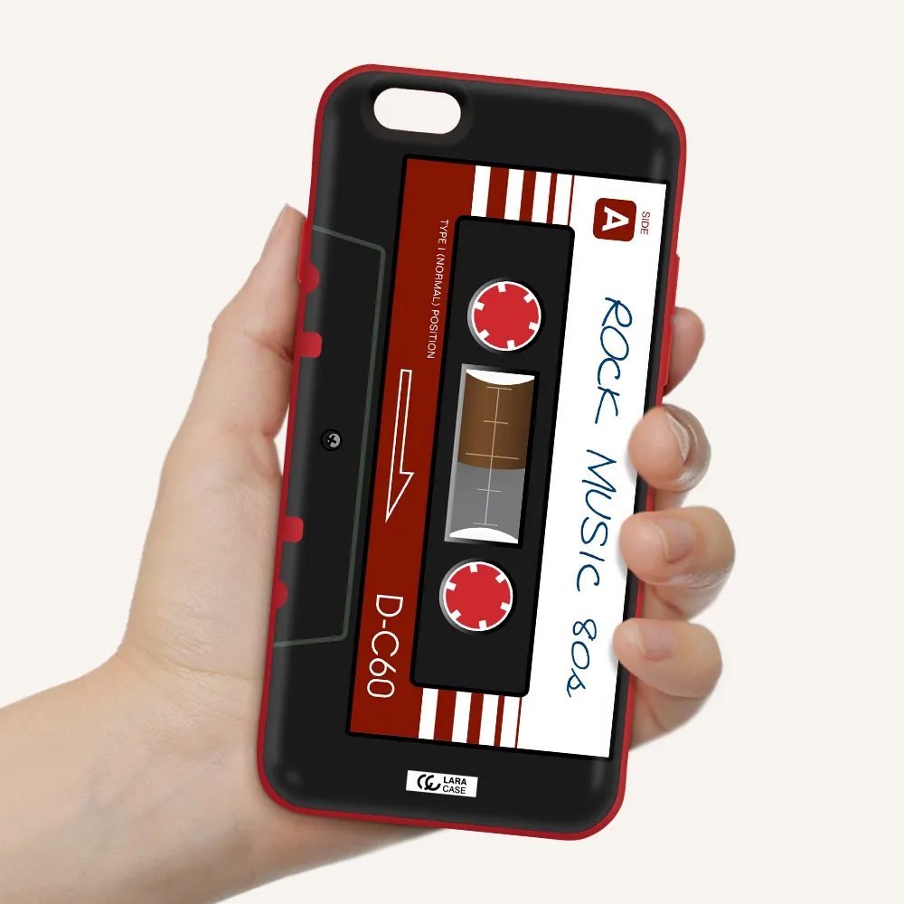 Ruck Music Cassette Apple iPhone 6 Silicone Imperial Red Case