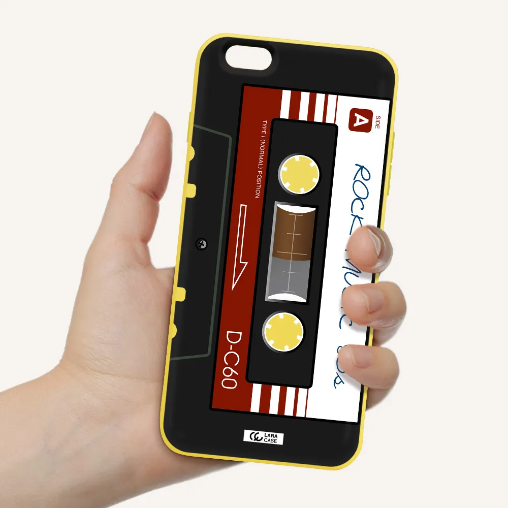 Ruck Music Cassette Apple iPhone 6S Silicone canary yellow Case