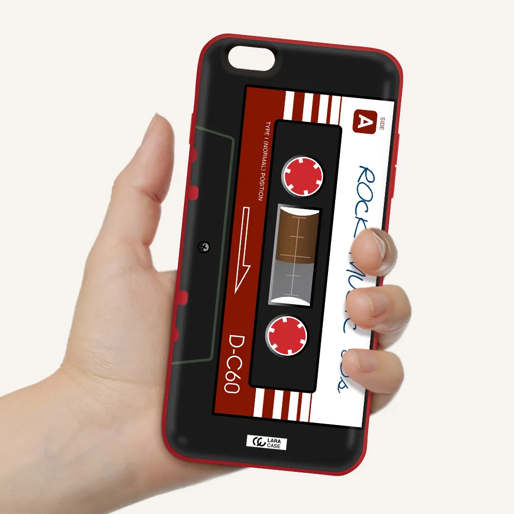 Ruck Music Cassette Apple iPhone 6S Silicone Imperial Red Case
