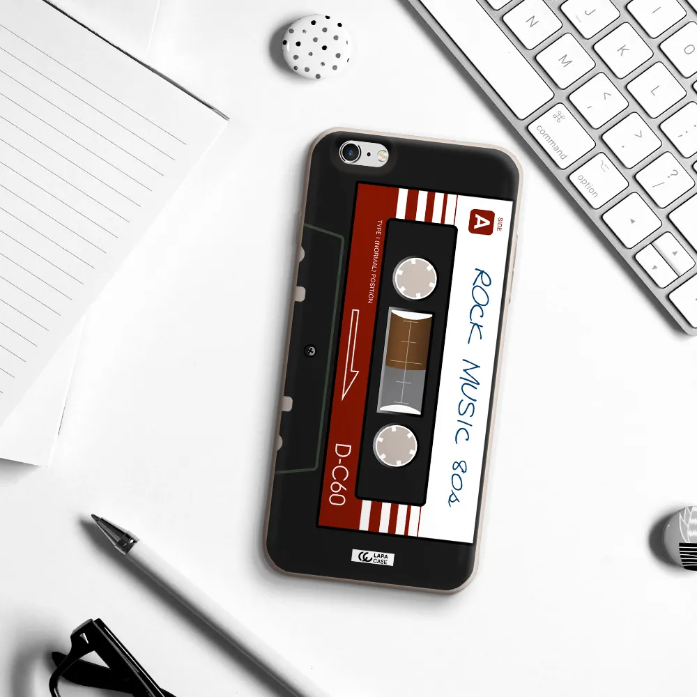Ruck Music Cassette Apple iPhone 6S Silicone Stone Case