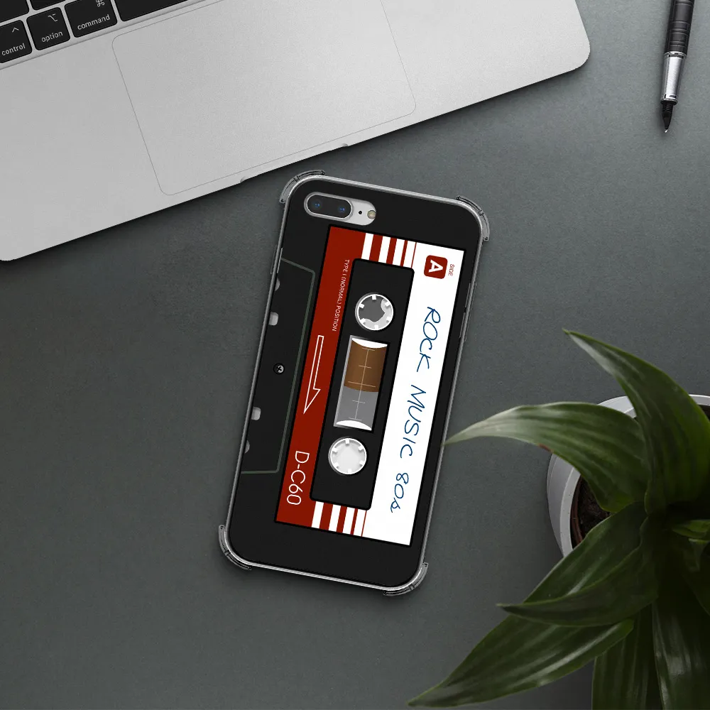 Ruck Music Cassette Apple iPhone 7 plus Clear PC Case