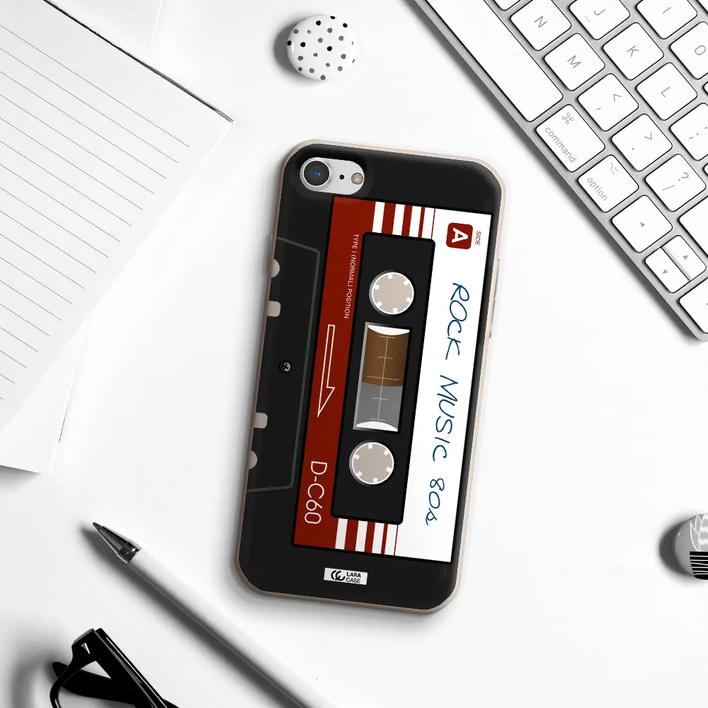 Ruck Music Cassette Apple iPhone 7 Silicone Stone Case