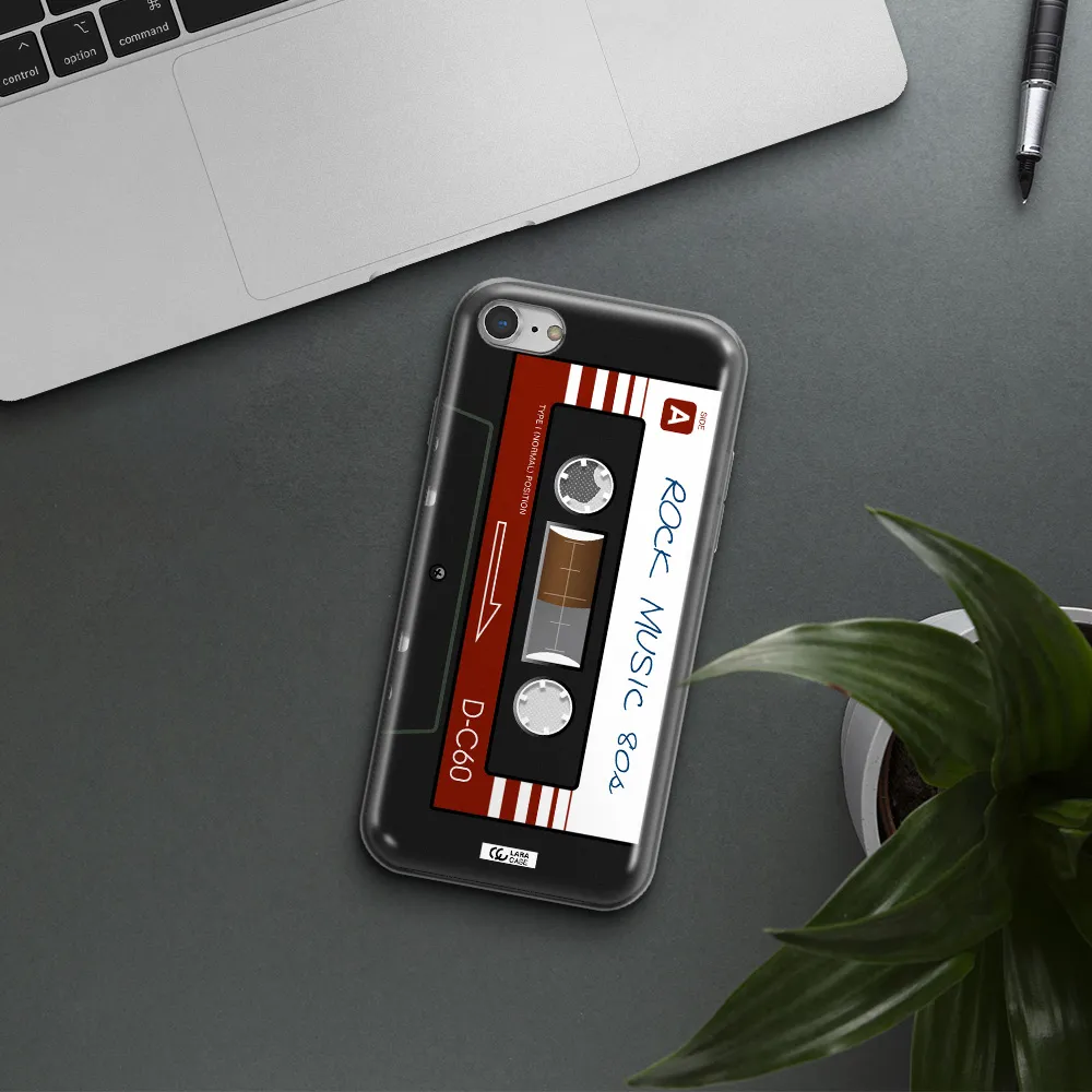 Ruck Music Cassette Apple iPhone 8 Clear TPU Case