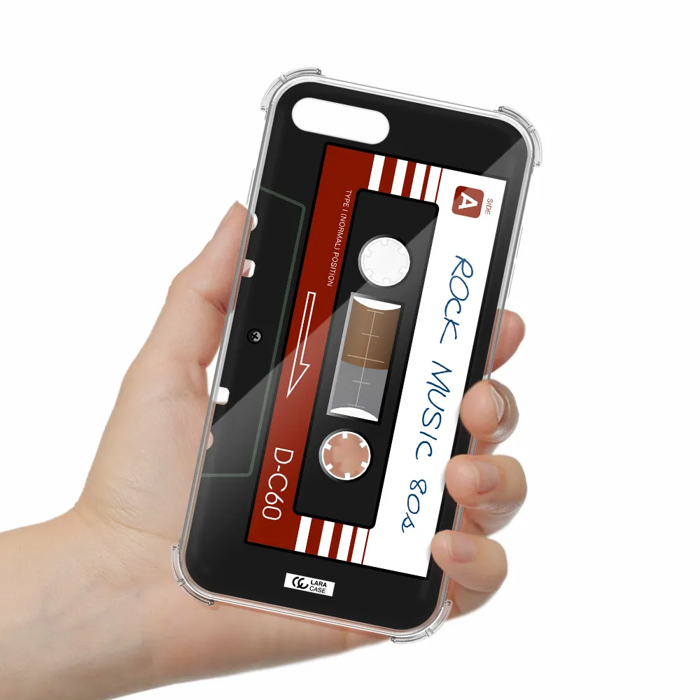 Ruck Music Cassette Apple iPhone 8 plus Clear PC Case