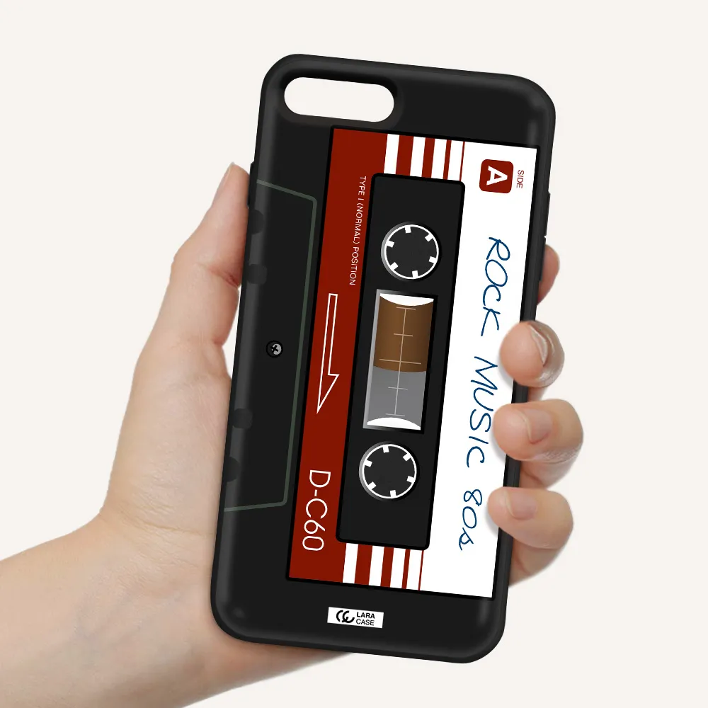 Ruck Music Cassette Apple iPhone 8 plus Silicone black Case