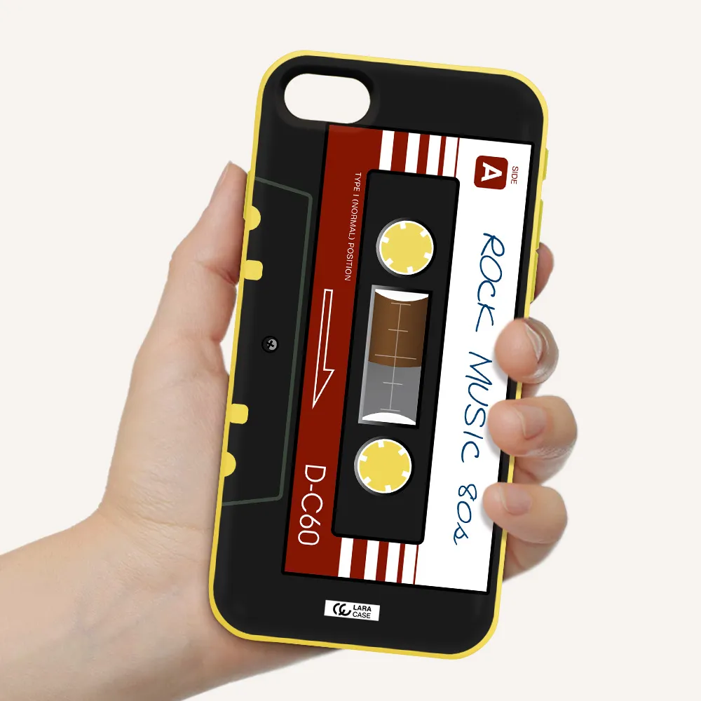 Ruck Music Cassette Apple iPhone se 2020 Silicone canary yellow Case