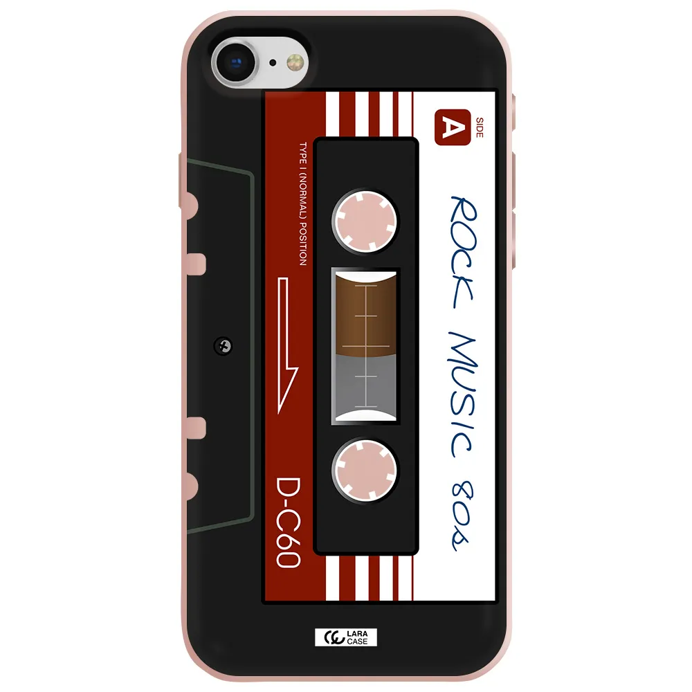 Ruck Music Cassette Apple iPhone se 2020 Silicone pastel pink Case