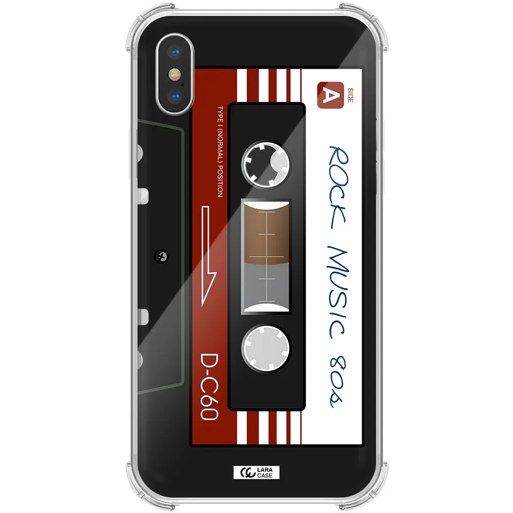 Ruck Music Cassette Apple iPhone X Clear PC Case