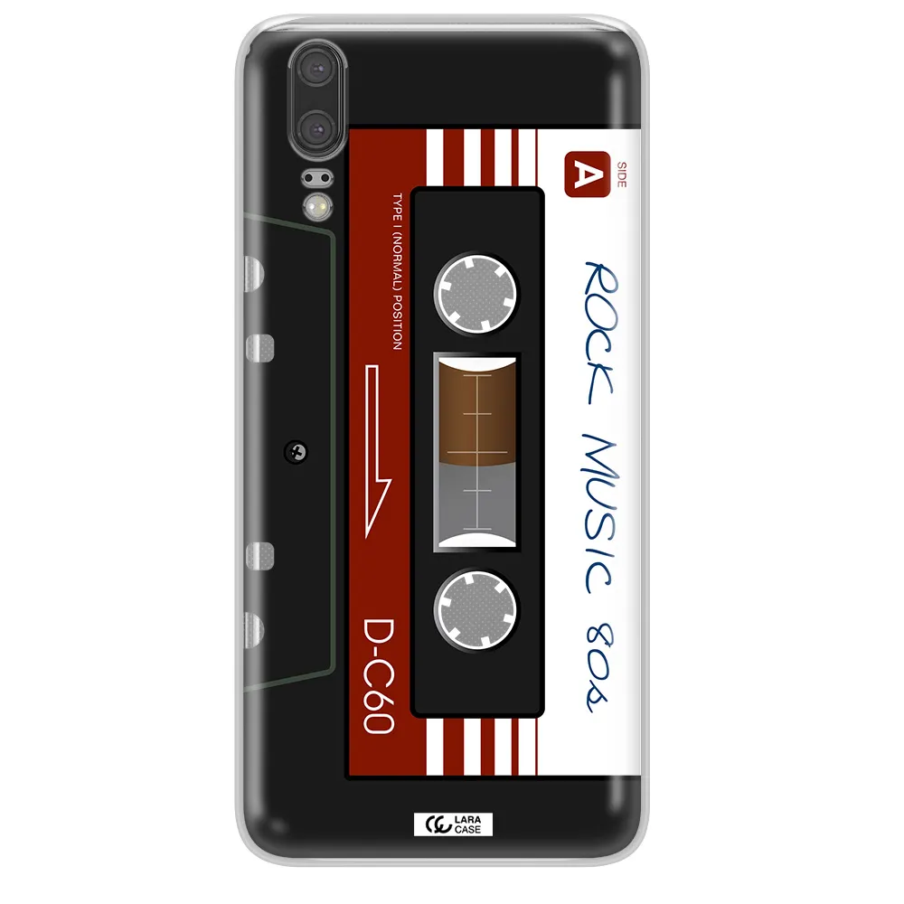 Ruck Music Cassette Huawei P20 Clear TPU Case