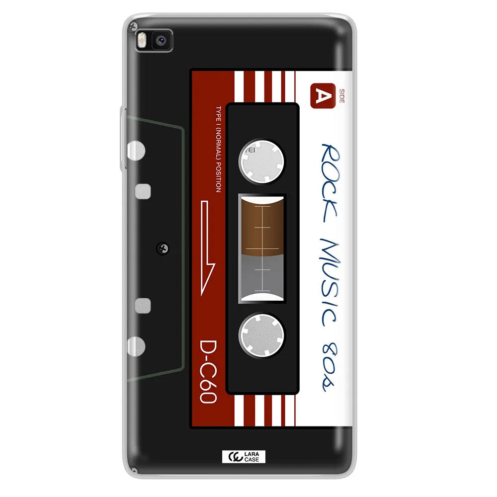 Ruck Music Cassette Huawei P8 Clear TPU Case