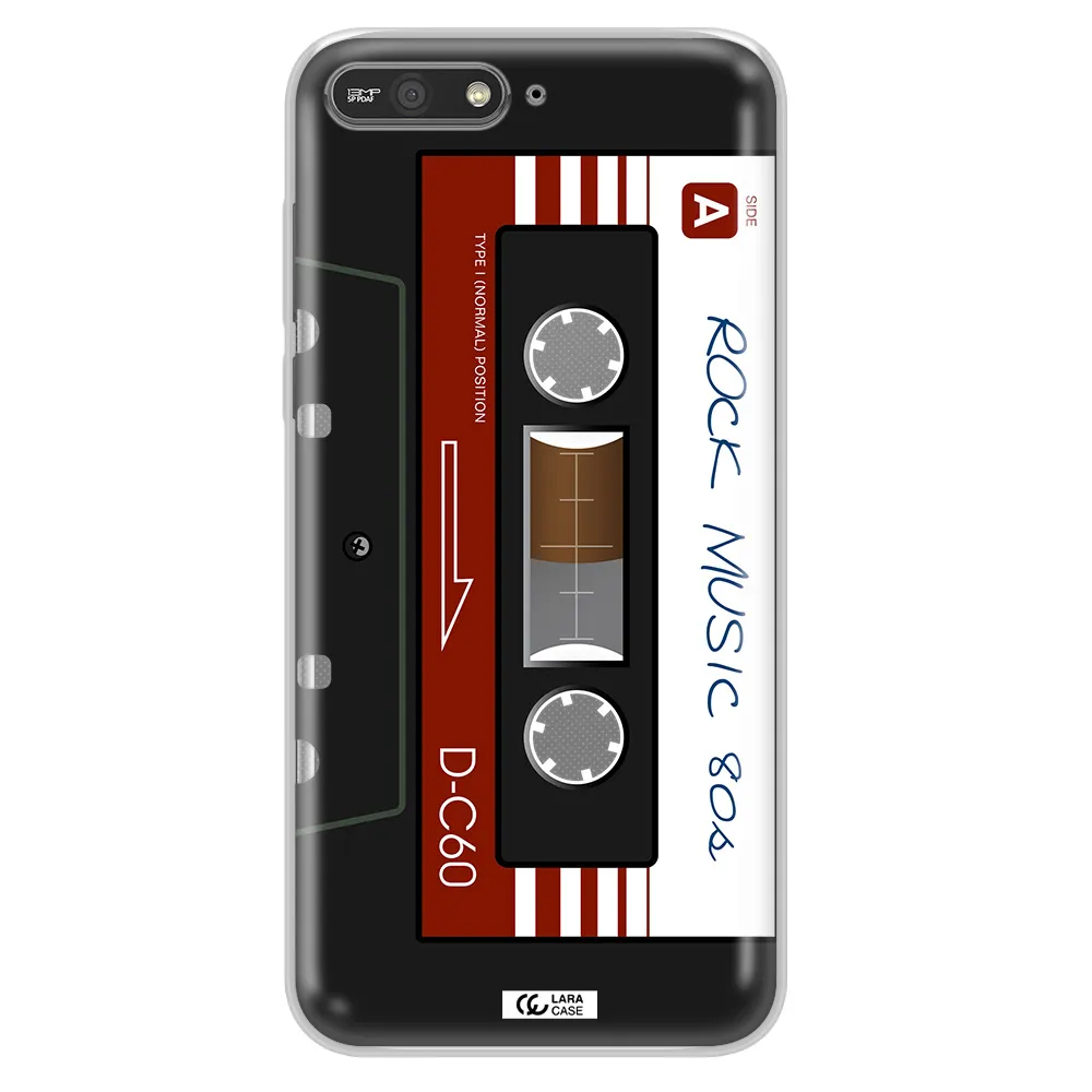 Ruck Music Cassette Huawei Y6 2018 Clear TPU Case