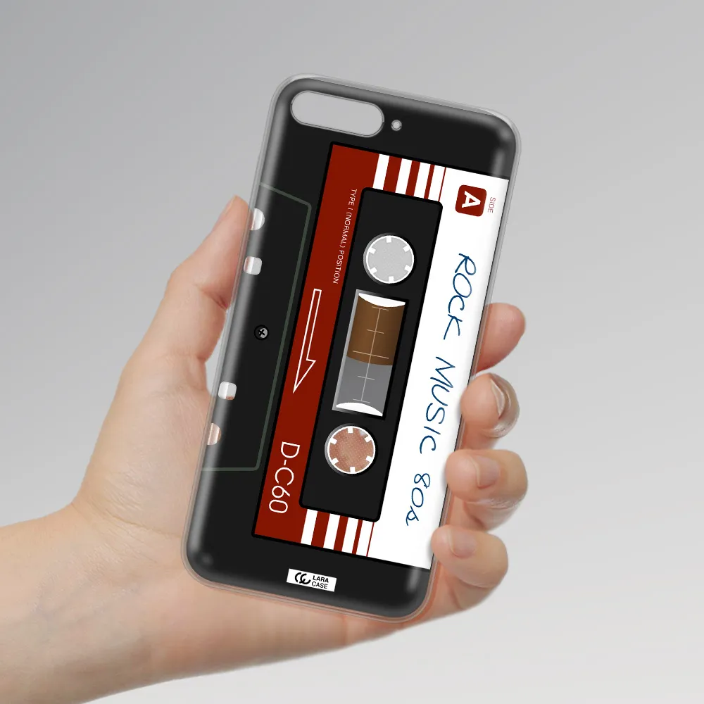 Ruck Music Cassette Huawei Y6 2018 Clear TPU Case