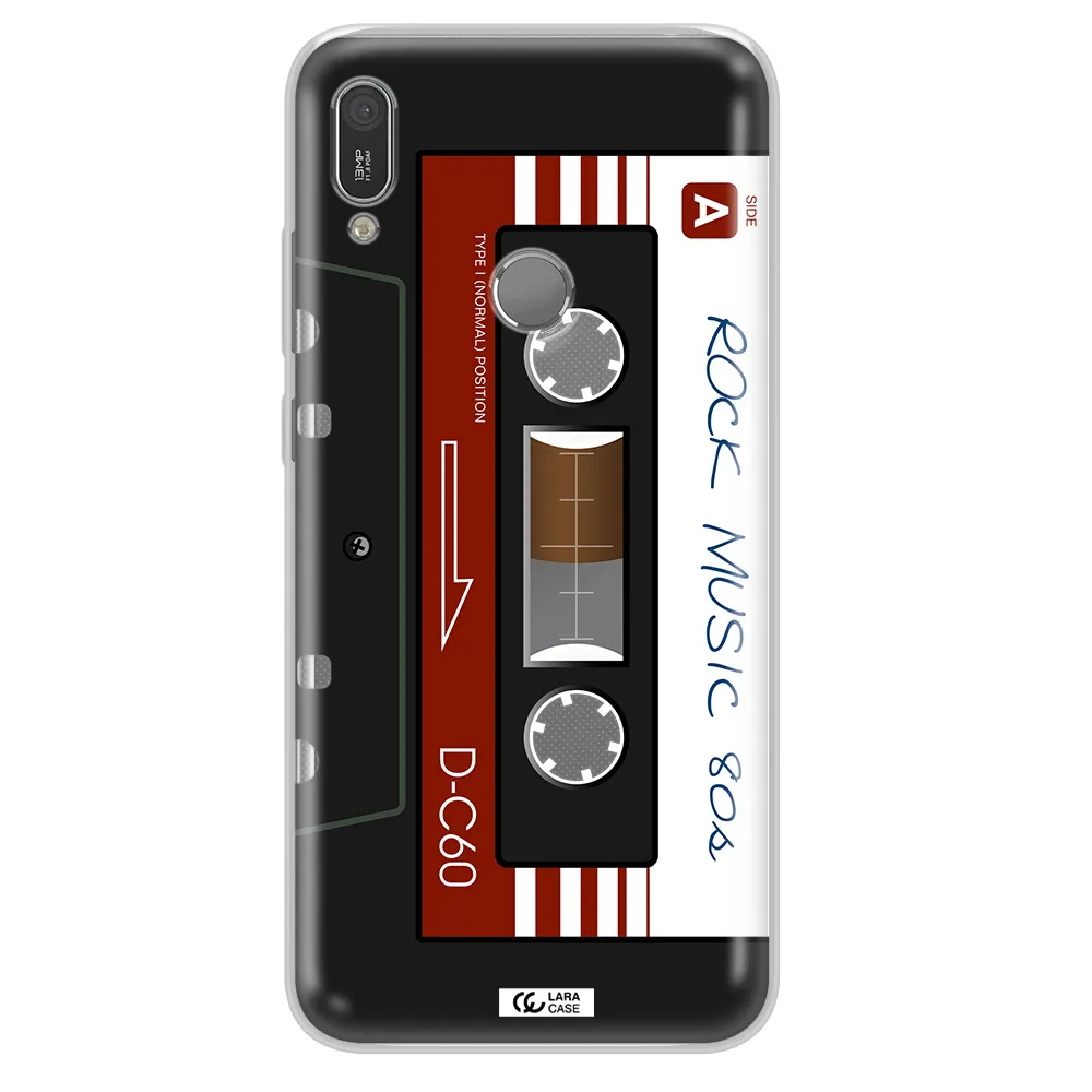 Ruck Music Cassette Huawei Y6 2019 Clear TPU Case