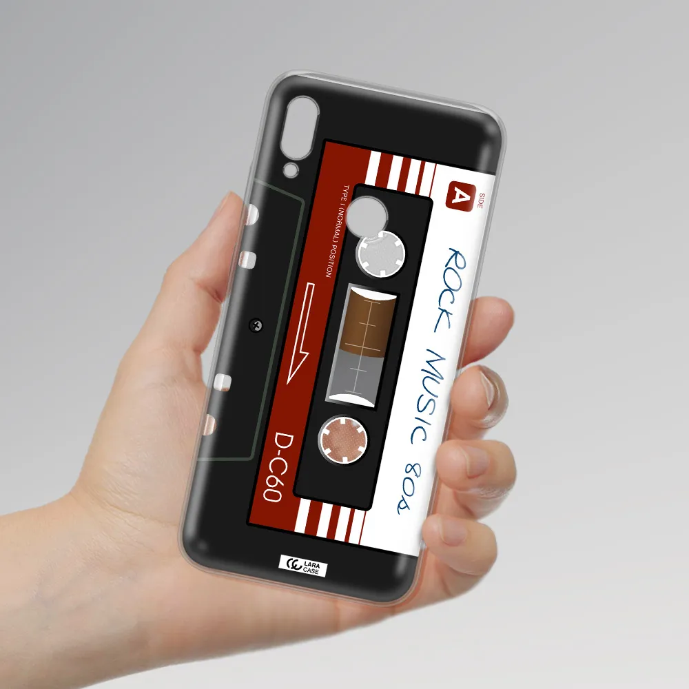 Ruck Music Cassette Huawei Y6 2019 Clear TPU Case