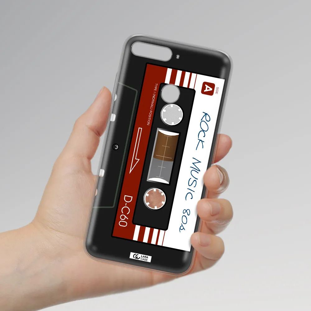 Ruck Music Cassette Huawei Y6 Prime 2018 Clear TPU Case