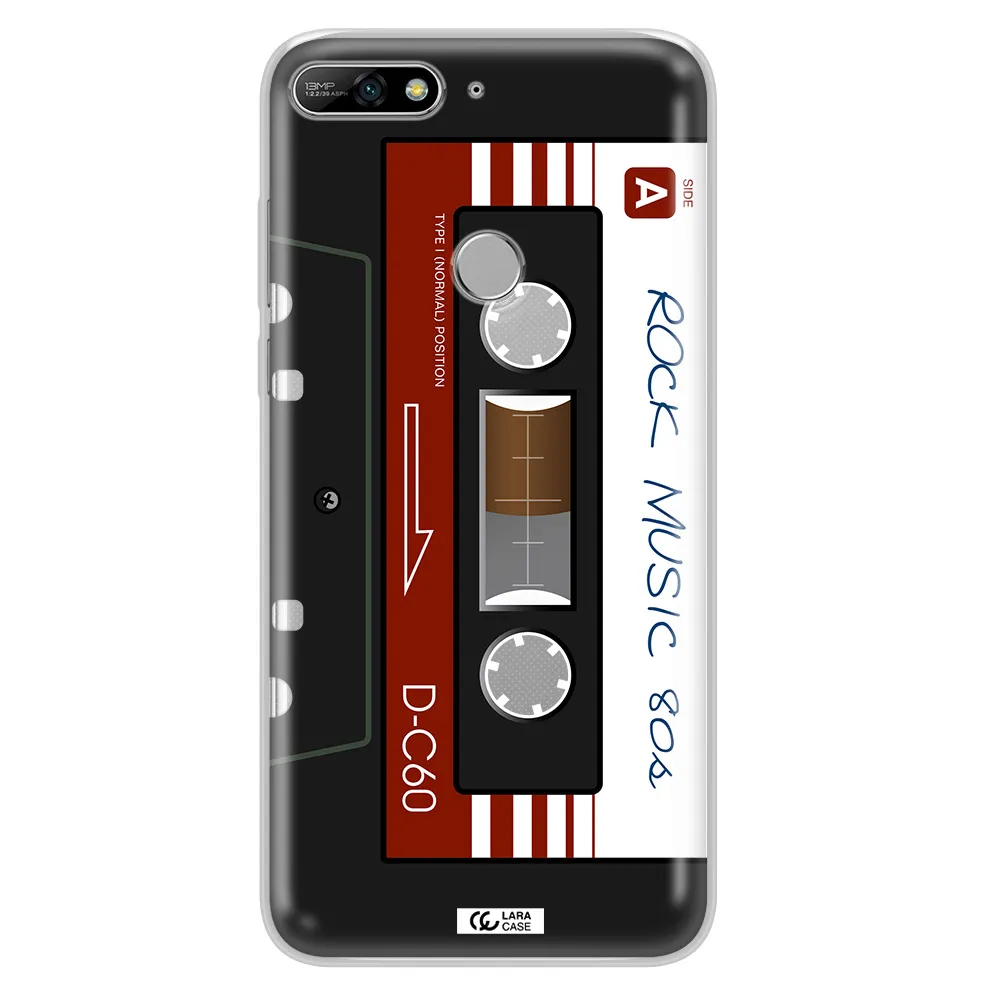 Ruck Music Cassette Huawei Y7 2018 Clear TPU Case