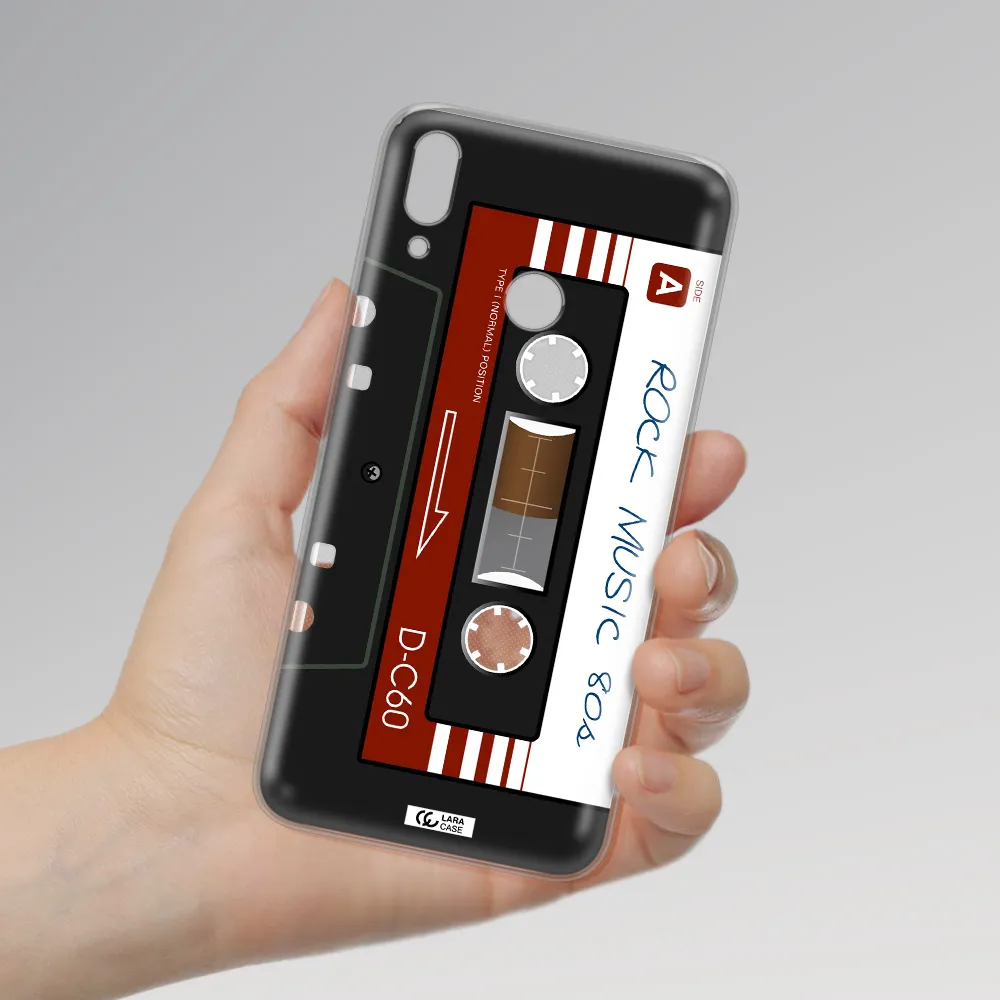 Ruck Music Cassette Huawei Y7 2019 Clear TPU Case