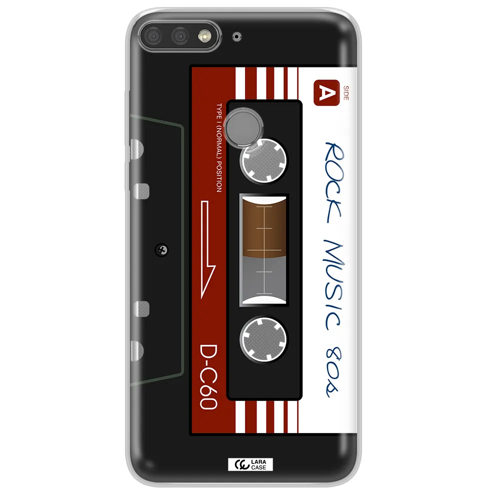 Ruck Music Cassette Huawei Y7 Prime 2018 Clear TPU Case