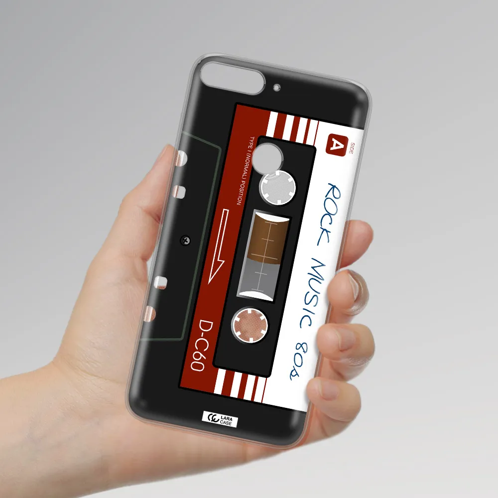 Ruck Music Cassette Huawei Y7 Prime 2018 Clear TPU Case