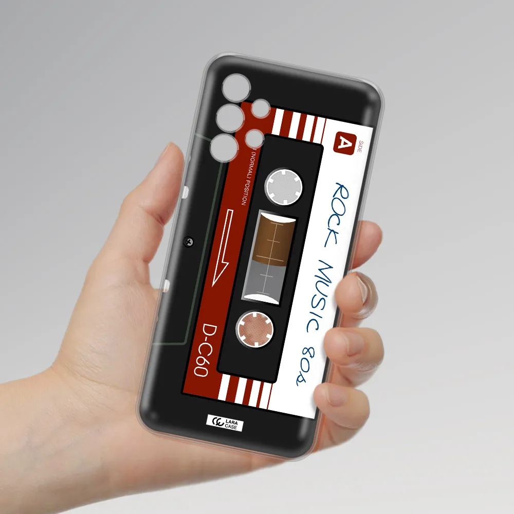 Ruck Music Cassette Samsung A13 4g Clear TPU Case