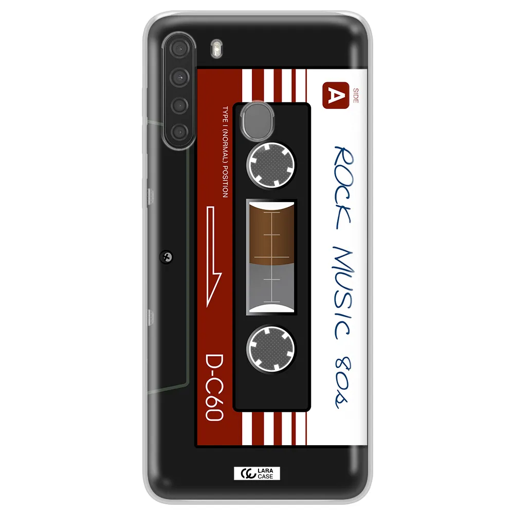 Ruck Music Cassette Samsung A21 Clear TPU Case