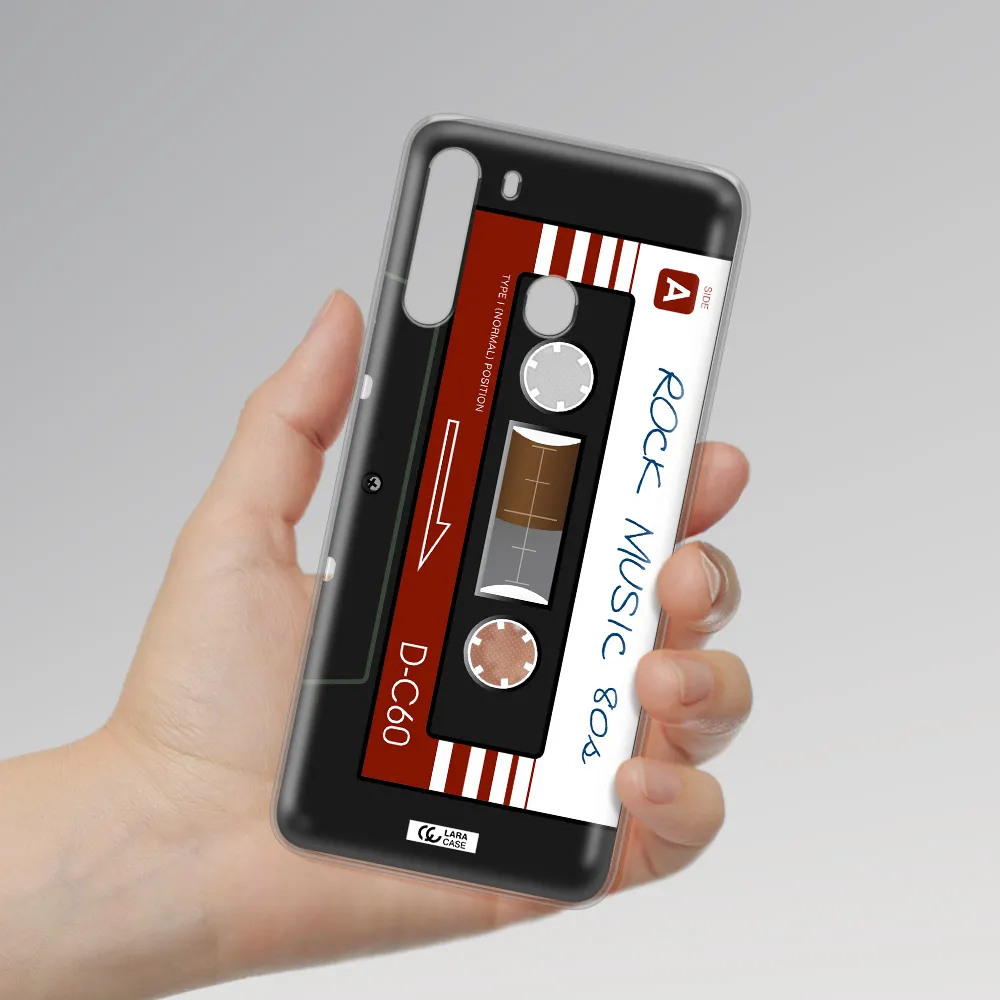 Ruck Music Cassette Samsung A21 Clear TPU Case